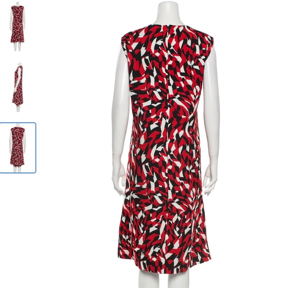 MARNI Colorblock Printed Midi Shift Dress Size M / US6 - Picture 2 of 8